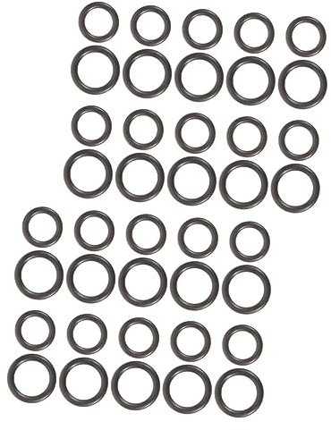 TINEASUR 40stücke Gummidichtung O-förmiger Ring Für Hochdruckreiniger Dichtungsring Sortiment Für Reinigungsgeräte Ventilschaftdichtungssatz Zubehör