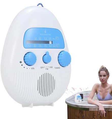 AM FM-Radio Tragbares, wasserdichtes persönliches Radio, verstellbare Taschenradios | integrierter Lautsprecherknopf-Design, FM- und AM-Empfänger, klarer Klang für Männer und Frauen
