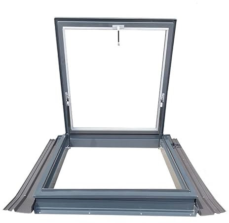 Ventanas de Tejado,Ventana de Techo de Salida,Claraboya de Techo,Claraboya con Luz Natural para Sótano,con Vidrio Templado de Doble Capa, para Ático,Solario,Cobertizo(Large,60cm*70cm/23.6in*27.6in)