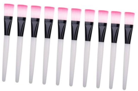 NIYANGLE 10pezzi Mini Facial Mud Mask Brush Per Maschera Trasparente Morbidi e Confortevoli Per Applicazione Uniforme Totale Per Trattamenti