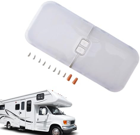 Générique Plafonnier pour Camping-Car,Lampe Intérieure pour Plafond De Véhicule Récréatif - Lampe Triple Température De Couleur 12-30V Dimmable Éclairage Confort Longs Trajets Sorties Familiales