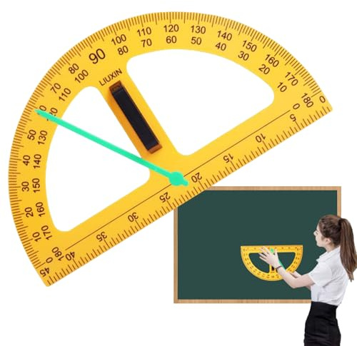 Lehrerauszieher - 45,5x25x2cm ABS MATH Lehrerwerkzeug, Big Digital Design Compass Extraktor, Magnetic Dry Erase Board | Lektionsvorführungen von Klassenzimmertechniken