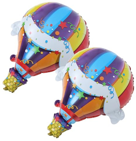 Homoyoyo 2 Pezzi Palloncini a Forma di Pallone in Foil per Decorazioni Compleanno e Matrimonio Centrotavola Leggero Portatile per Festa a Tema Viaggio e Shower