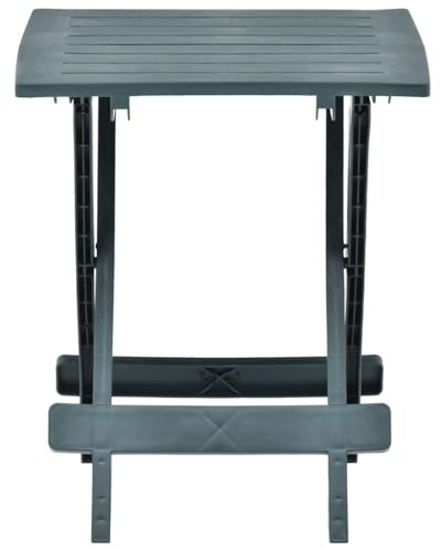 Gecheer Tavolo da Giardino, tavolo pieghevole in plastica verde dimensioni 45x43x50 cm per esterni balcone terrazza