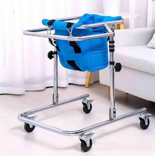 Faltbarer Rehabilitationsrollator für Behinderte, 4 Gehhilfen mit Rädern und Sitz für Behinderte, für behinderte Kinder