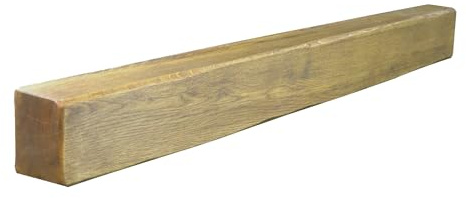 Solid Oak Floating Shelf for Fireplaces, Rustic Home Decor, Handcrafted Oak Beam for Fireplace Logs