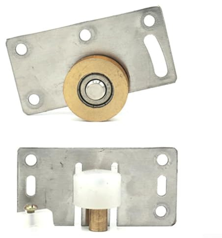 Schiebetür-Räder, Riemenscheiben, 74 x 37 mm, Edelstahl und Kupferlager, höhenverstellbar, leise Möbelbeschläge für Kleiderschrank, Schrank