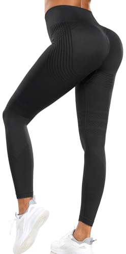 Opssaker Seamless 3D Butt Lifting Gym Leggings för Damer Storbritannien - Hög Midja, Magkontroll, Yogabyxor, Träningskläder, Rynkad, Rygg, Träningsleggings