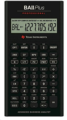 Texas Instruments BAII Plus Professional Taschenrechner