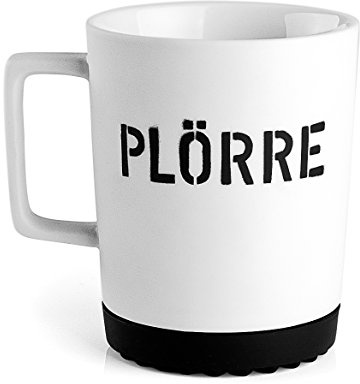 PLÖRRE - Porzellanbecher Kaffeebecher Bürotasse Henkeltasse