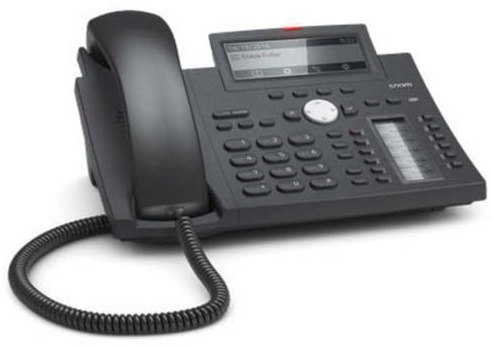Snom D345 IP Telefon, SIP Tischtelefon (hochauflösendes Display, 12 SIP-Identitäten, 12 (48) konfigurierbar, selbstbeschriftend, mehrfarbige LED-Tasten), schwarz, 00004260