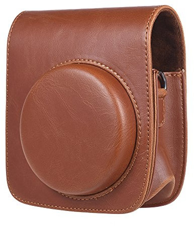 Andoer Weinlese PU-protection camera bag with Strap, for Fujifilm Instax Mini 90 instant film camera