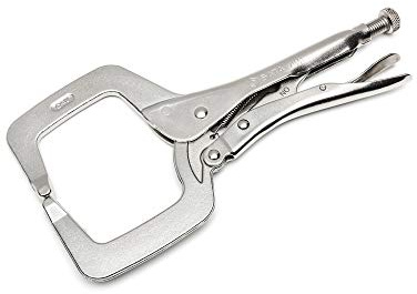 SATA Pince de serrage ST71601SC 27,9 cm avec pointes normales, corps en acier nickelé et profil étroit pour s'adapter aux zones confinées