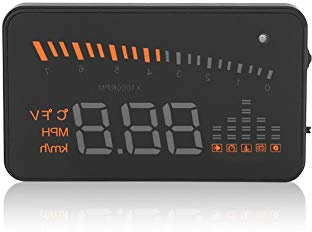 Keenso OBDII HUD Head Up Display 3-Zoll-Bildschirm LED-Projektor mit Geschwindigkeitswarnsystem für PKW-LKWs