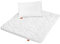 sleepling 197121 set per lettino bambini composto da piumino per tutto l'anno 100 x 135 cm e cuscino per bambini 40 x 60 cm, 100% microfibra, anallergico, bianco
