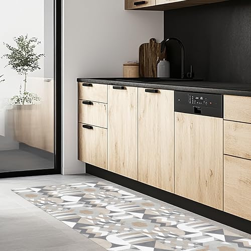 CREARREDA Tappeto Cucina Mordibo Antiscivolo Lavabile Antimacchia, Passatoia Cucina Assorbente Made in Italy, Runner Cucina Tappetino Multiuso in Gomma Porosa Ideale per Ingresso, Bagno e Doccia