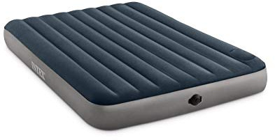 Intex Unisex-Luftmatratze mit 2-Stufen-Akku-Aufpumpsystem, grün, Queen