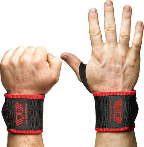 WARM BODY COLD MIND Wrist Wraps für Olympisches Gewichtheben, Handgelenkstütze für Fitness Weightlifting, Handgelenkbandage für Krafttraining Crossfit Bodybuilding, Handgelenk