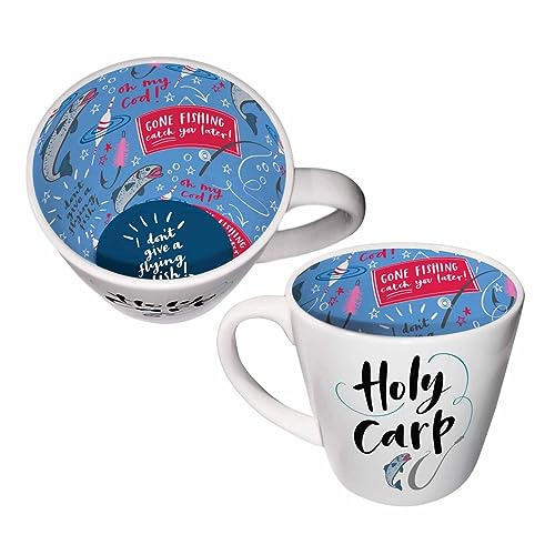 Inside Out Holy Carp Fishing Mug with Gift Box