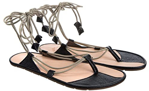 Magical Shoes Damsandaler barfota damskor barfota för sommar med nollklack läder MOANA platta sandaler barfotaskor damsandaler barfotasandaler storlekar från 36EU-43EU, svart, 40 EU Weit