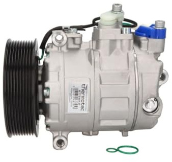 THERMOTEC KTT090137 Compresseur de clim 7SBU16C PAG 46 R134a Compatible avec MERCEDES-BENZ Citaro O 530 Intouro O 560 ACTROS ACTROS MP2 / MP3 ATEGO 2 AXOR