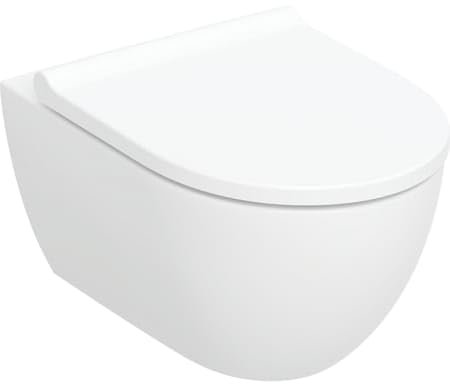 Geberit Wand-WC, Tiefspüler-Set Acanto 36x38,5x53,5cm, 4,5 l, geschlossen, weiß