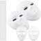 MAKTSAM 30 PCS White Paper Mask, White Full Face Party Mask with Straps, Men Women Pulp Blank Masquerade Masks for Cosplay Dance Party