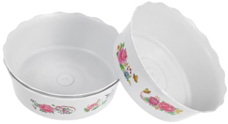 Yardwe Vaso di Fiori in Plastica Set da 3 Pezzi per Piante Idroponiche, Ciotola per Ninfee e Narcisi Domestici, Contenitore Decorativo Grande e Resistente per Interni e Giardino