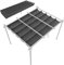 Toile de Toit pour Pergola Tonnelle Rétractable de 3 x 3 m, Toile de Rechange Pergola, Toile de Remplacement, Imperméable, Durable et Protection Solaire(Grey,3x3M/10x10ft)