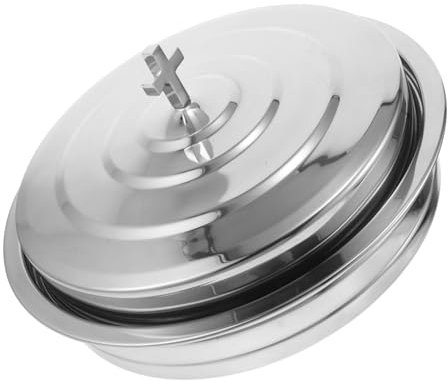 iplusmile Platos De Comunión Bandeja Inoxidable Capacidad Para Congregaciones y Bautismos