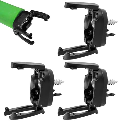 Rixotix Golfball-Picker, oberer Golfball-Retriever, faltbar, für Golfbälle, Krallengreifer, Pickup-Werkzeug, Golfzubehör (Farbe: schwarz), 3 Stück