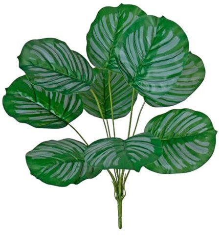 Plante Artificielle Feuilles de Pommier - Décoration Végétale Réaliste en PVC Souple - Intérieur/Extérieur - Résistant UV - Design Élégant sans Entretien - Hauteur [37] cm - sans Pot