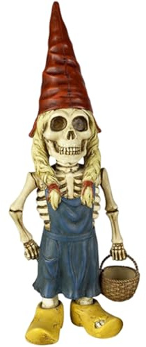 Jorzer Halloween Garden Decor Halloween Gnomes, Zombie Skeleton Garden Decor Resin Dwarf Figurines Horror Ornaments for Patio Yard Lawn Porch