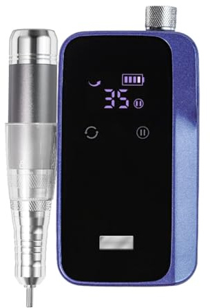 Fangxuee Elektrische Nagelbohrmaschine, Professionelle Nagelbohrer für Gel-Nägel, Wiederaufladbare Tragbare Nagelfeile, Maniküre-Werkzeug