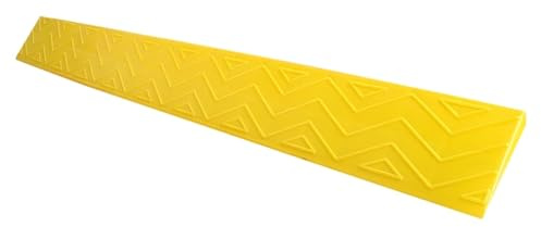 Rampe Rollstuhl Balkontür Kunststoffmaterial Rampe Für Rollstuhl Türschwelle Tragkraft Ca. 150 Kg Geeignet für Haustüren und Schlafzimmertüren(Yellow,100 * 12 * 5cm)