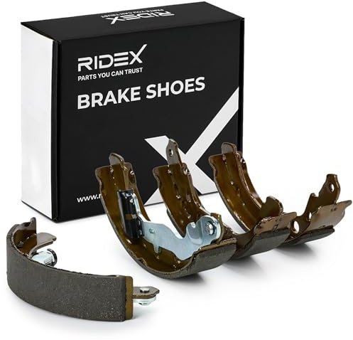 RIDEX 70B0393 Jeu de mâchoires de frein Arrière avec levier sans cylindre de roue avec levier frein à main Compatible avec DACIA DUSTER
