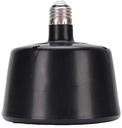 Sunicon Wärmelampe mit Hühnerkoop, Heizheizung von Hähnchen, Geflügel Wärmelampe sichere Temperaturregelung, Energieeinsparung geeignet für Haustierkäfigheizungslampe (Schwarz)