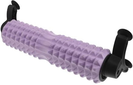 Levemolo Rodillo de Espuma Sólida para Masaje Muscular con Soporte, 45 Cm, Color Morado, Espuma de Alta Densidad para Yoga, Pilates y Recuperación Muscular en Fitness