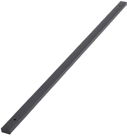 Sxhlseller Lot de 25 Balustrades de Pont de 81,3 Cm, Axe Métallique Creux Rectangulaire Noir avec Vis pour Rampe d'escalier de Porche, Construction en Acier allié pour Bois et Composite