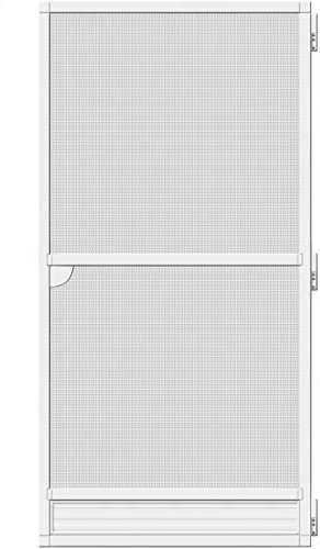 Schellenberg 70062 Insektenschutz-Tür PREMIUM, Fliegengitter mit Rahmen 120 x 240 cm, Weiß