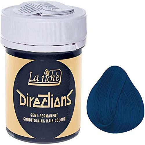 8 X La Riche Directions Semi-Permanent Hair Color 88ml Tubs - Denim Blue