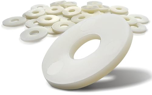 PROTECH Große Polyamidscheiben DIN 9021 M10 | 50 Stück Unterlegscheiben Polyamid Beilagscheiben PA Kunststoff