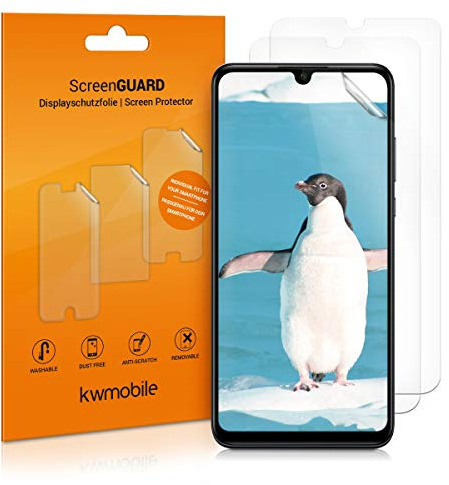 kwmobile skärmskydd kompatibla med Huawei P30 Lite skärmskydd – 3 x ultraklart genomskinliga telefonfilmer