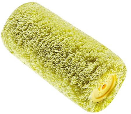 TOPEX Fassadenrolle Farbroller Gelbfaden Pinsel Farbwalze Walzenbürste Rollerwalze Rollerpinsel für Anstricharbeiten und Renovierung - Maler Farbwalze, Malerbedarf für Wandfarbe, Fassade - 18 cm