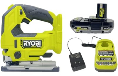RYOBI HP 18V Brushless Cordless Jigsaw Kit with HIGH PERFORMANCE Battery and Charger