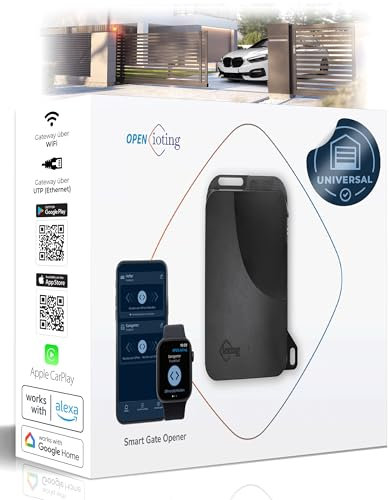 OPEN.ioting WiFi and LAN Compatible Smart Garage Door Opener Compatible with iOS/Android Apps/Apple Watch.Support Amazon Alexa, Google Home, Siri Shortcuts, Free for 50 People