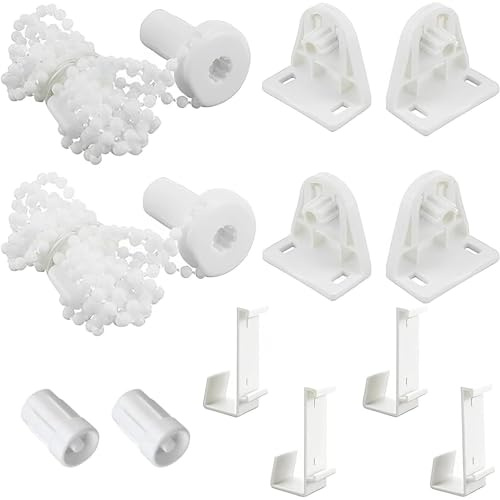 2er Set Rollo Halterung 17mm Ohne Bohren - Ersatzteile & Klemmfix für Mietwohnung, Büro und Fensterbank-Montage