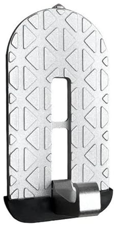 estribo vehículo escalera techo coche Escalón para puerta de coche, gancho de pestillo universal, pedal auxiliar, martillo de seguridad de aleación de aluminio(Silver)