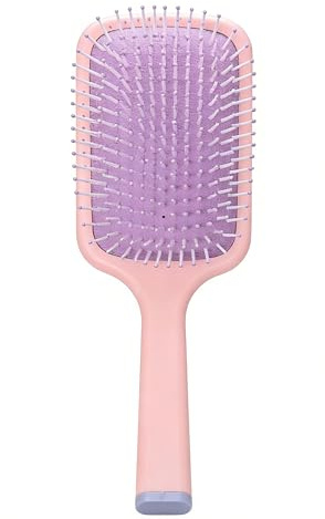 UCLEVER Paddle Brush for Wet or Dry Hair, Gentle Detangling, Tangle-Free with Flexible Bristles (Pink)