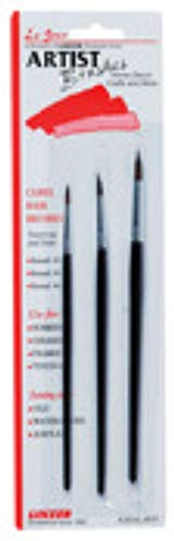 J.R. Edwards Linzer A 383 (3 Piece) Artist Brushes Camel Hair Round